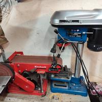 levigatrice a nastro e trapano a colonna 