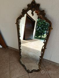 specchio ottone bronzato 