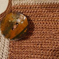 Borsetta versatile fatta e cucita a mano 