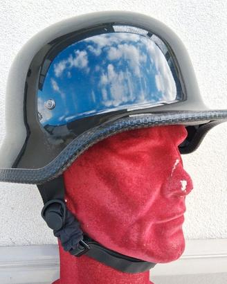 Casco vintage motociclista stile tedesco tg. M