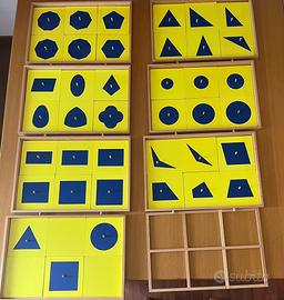 Incastri figure geometriche Montessori