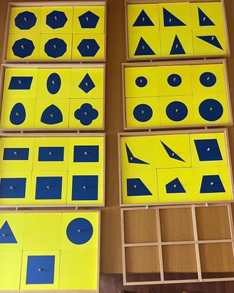 Incastri figure geometriche Montessori