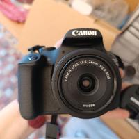 Canon EOS 2000d + obbiettivo Canon EF-S 24mm f/2.8