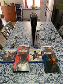Ps5 slim 1 tb con 4 giochi e un joystick