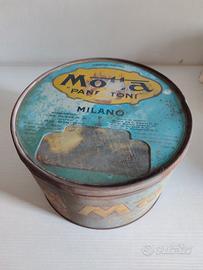 Porta panettone Scatola Latta Motta Milano