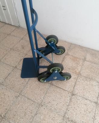 carrello in acciao per scale