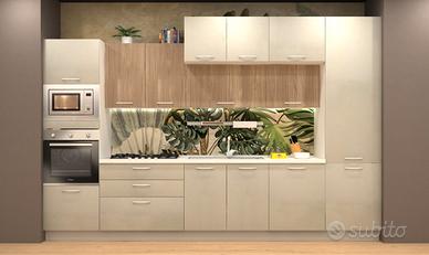 Cucina smart promo toro bianco pietra e tortora