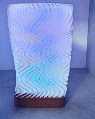 Lampada LED RGB design ondulato – luce ambiente 