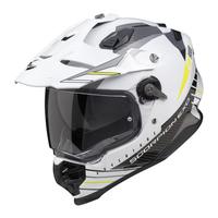 CASCO ADV ADF9000 SCORPION bianco giallo grigio lu