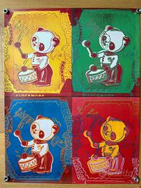 Poster vintage WARHOL ANDY FOUR PANDAS, 1983