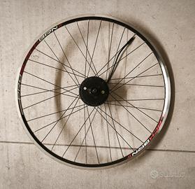 Ruota posteriore bici elettrica 