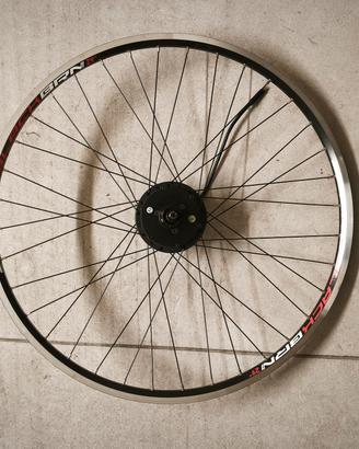 Ruota posteriore bici elettrica 