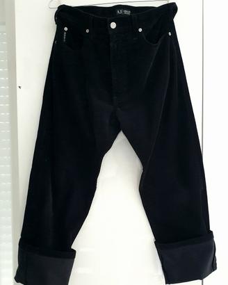 Pantalone  Armani Jeans in velluto nero 