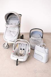 set completo neonato: culla, pappa, trio