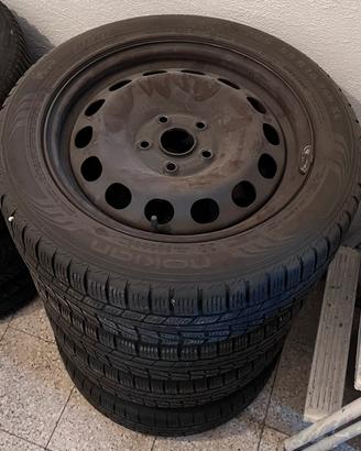Cerchi in ferro 15 pollici originali VW golf 5