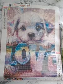 diamond painting cagnolino love
