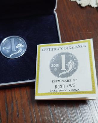 Moneta celebrativa "Ultima Lira" in argento 999
