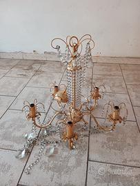 lampadario dorato