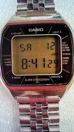 Casio alarm cronografo vintage Japan
