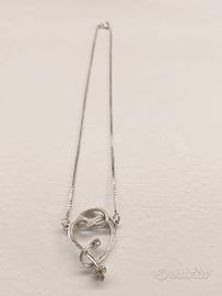 Collana girocollo argento 835 gioiello vintage