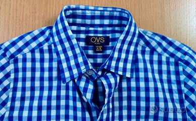 Camicia blu a quadri OVS Kids