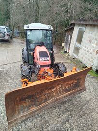 Trattore same Solaris 55 con lama da neve