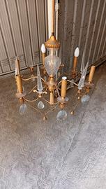 Lampadario Maison Jansen Francia anni 50
