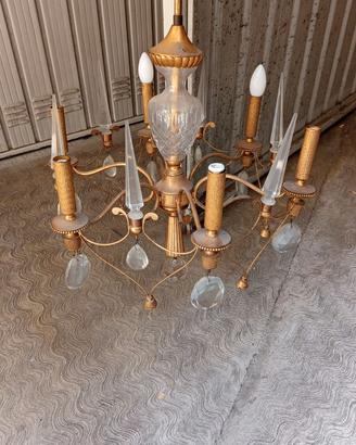 Lampadario Maison Jansen Francia anni 50