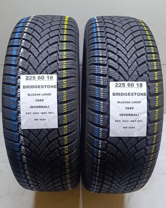 2 GOMME 225 60 18 BRIDGESTONE INV RIF4424