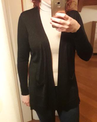 Cardigan nero con filo metallizzato OVS tg. S/M