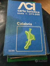 cartina della Calabria 