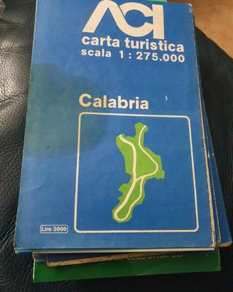 cartina della Calabria 
