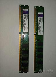  Kingston  ddr3 ram 4gb è da 2gb  1333mhz  