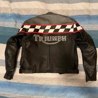 Giubbotto moto Triumph pelle