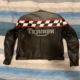 Giubbotto moto Triumph pelle