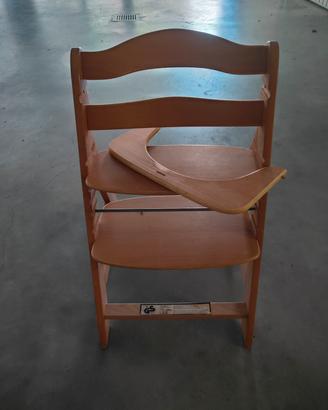 sedia/alzata in legno
