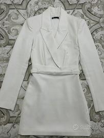 Abito Simil Blazer Zara con Cinturino Bianco