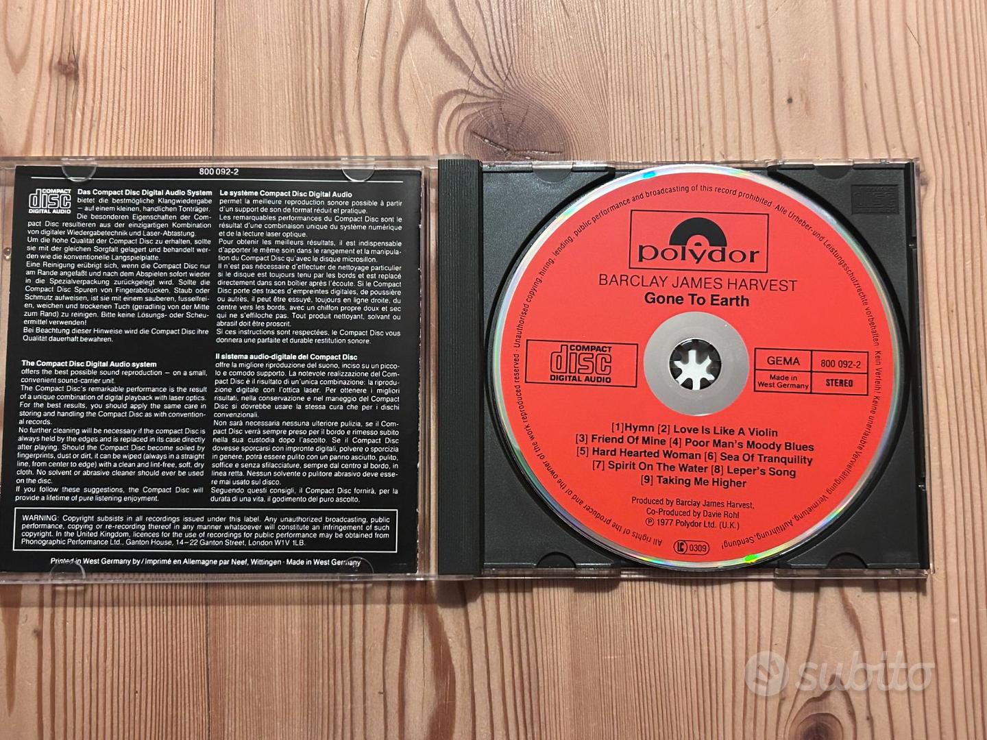 CD - BARCLAY JAMES HARVEST - GONE TO EARTH - 1ST - Musica e Film In ...