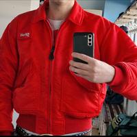 Bomber Schott colore rosso tg S