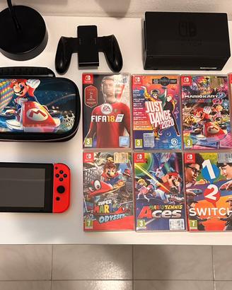 nintendo switch (accessori+giochi)