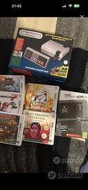 Nes Mini+Nintendo 3DS XL+5 giochi con Pokèmon