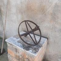 Ruota carriola vintage