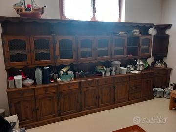 Mobile da soggiorno in legno componibile