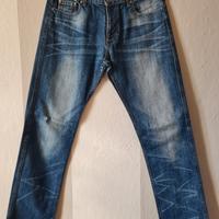 Jeans uomo effetto used