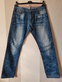 Jeans uomo effetto used