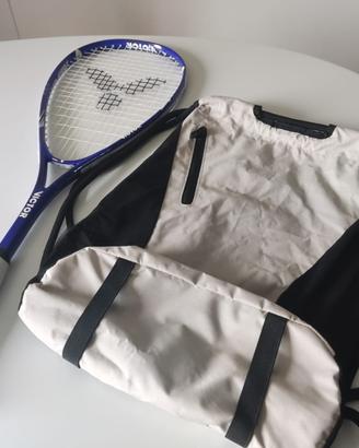 Racchetta squash con sacca