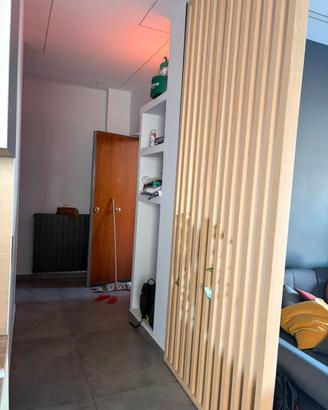 Staccionata si legno arredo cucina