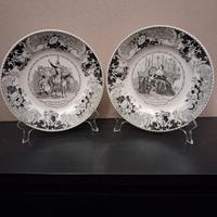 Serie 6 piatti porcellana francese