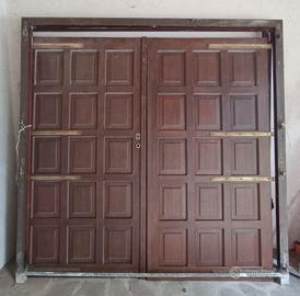 Portoni in legno douglas a specchietti