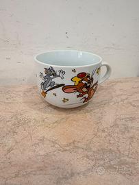 Tazza colazione grande tema Tom e Jerry vintage